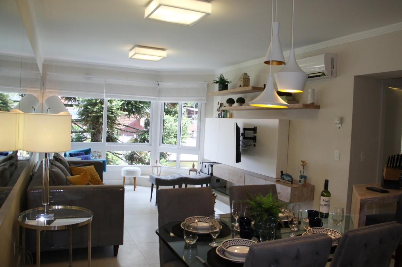 Apartamento No Centro De Gramado Apartman Kültér fotó