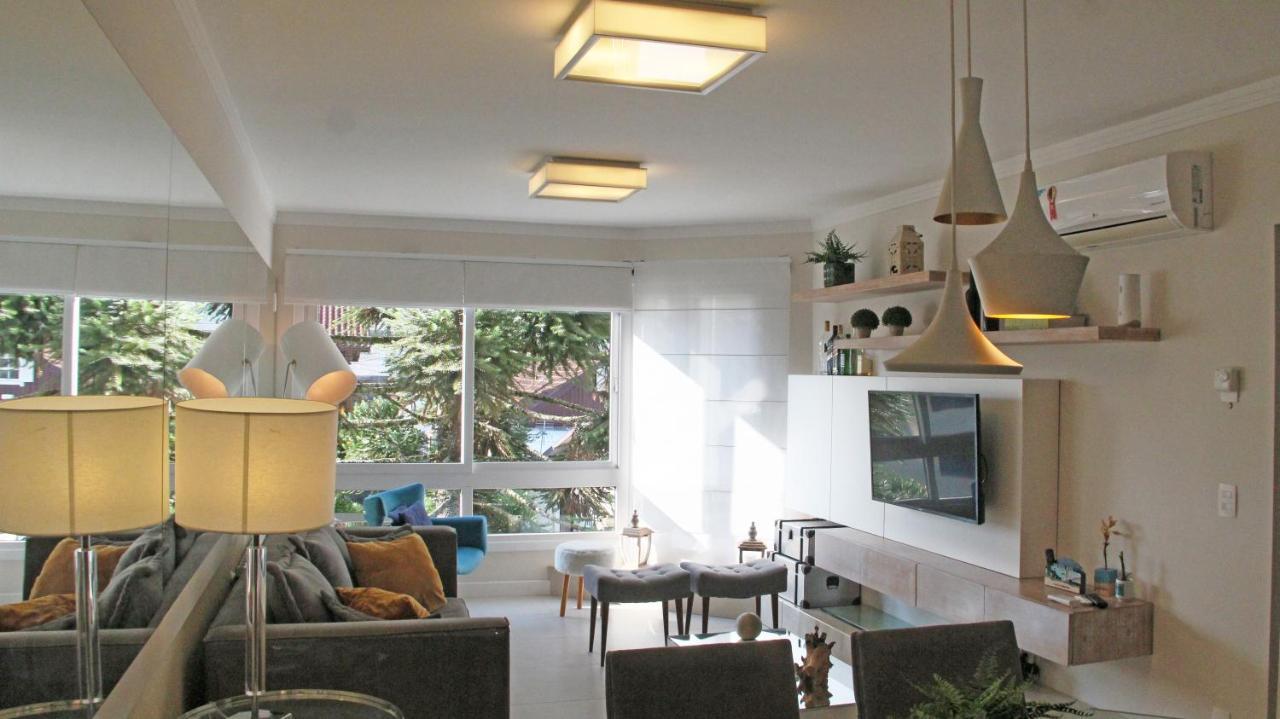 Apartamento No Centro De Gramado Apartman Kültér fotó