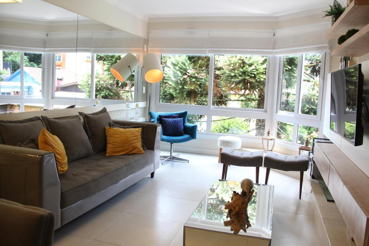 Apartamento No Centro De Gramado Apartman Kültér fotó